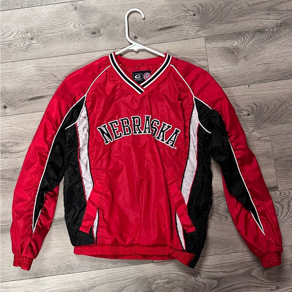 Red Nebraska Huskers Pullover Jacket